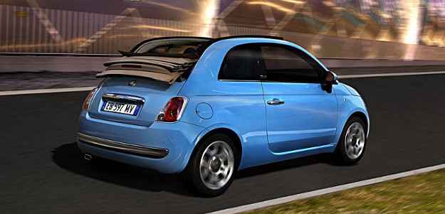 O 500 Cabriolet é montado na base da versão topo de linha, Lounge Air (Fiat/Divulgacao) O 500 Cabriolet é montado na base da versão topo de linha, Lounge Air (Fiat/Divulgacao)