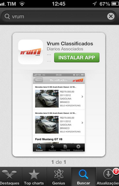 Aplicativo � gratuito e simples de operacionalizar (Vrum/Reproducao da Internet)