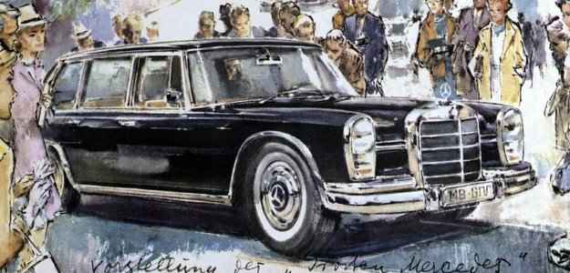 Mercedes-Benz 600 foi o primeiro automóvel de passeio da marca (Mercedes-Benz/divulgação)